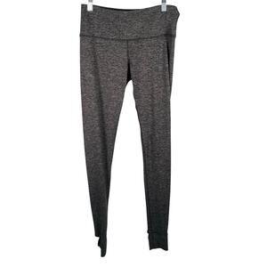 Yogalicious Heather Gray High Waist Leggings Small Hidden Pocket Stretch Stirrup